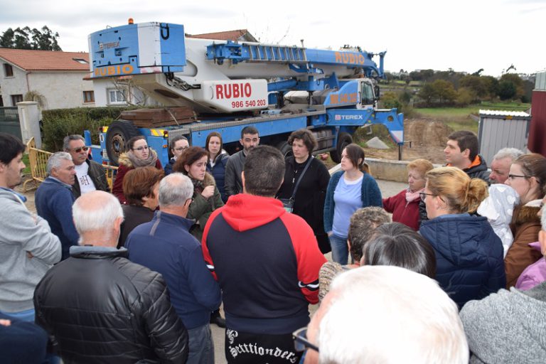 Instalación provisional del transformador de O Cubelo