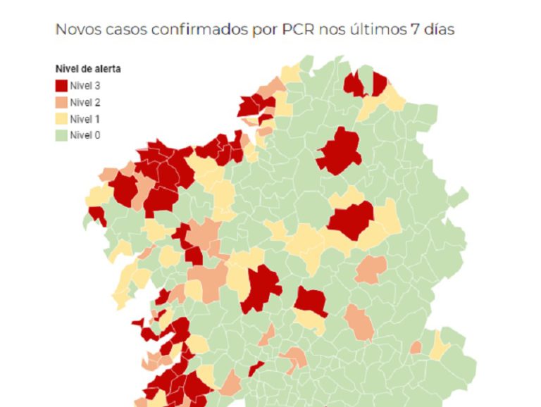 Ocho municipios de la zona en nivel rojo de alerta